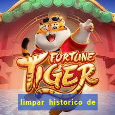 limpar historico de apostas bet365